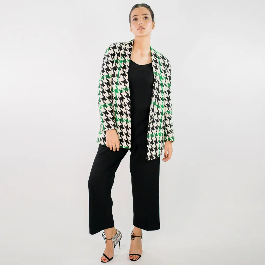 Forest Dreams Houndstooth Blazer Dehmar