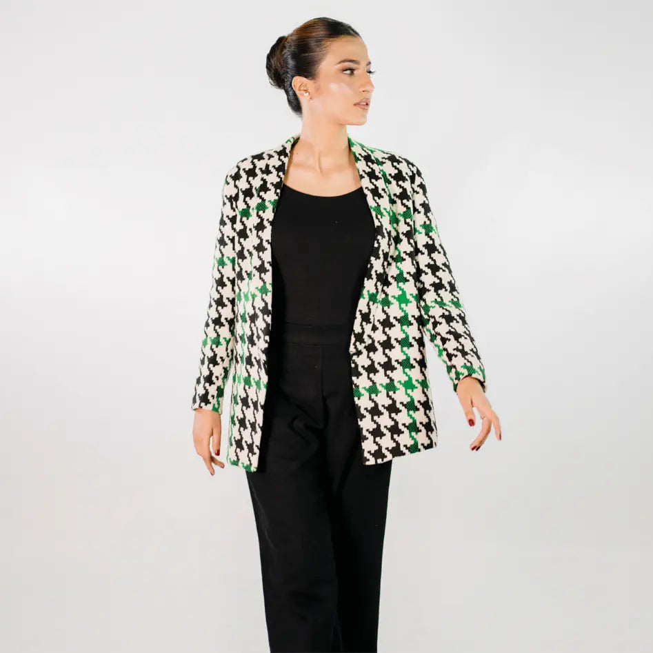 Forest Dreams Houndstooth Blazer Dehmar